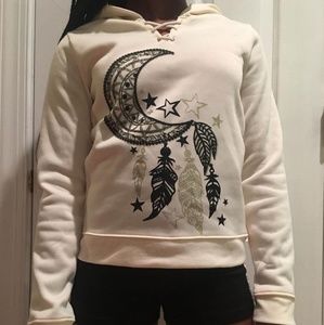 White Dream catcher hoodie